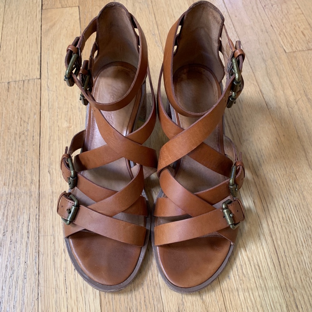 Madewell Crisscross Buckle Sandals